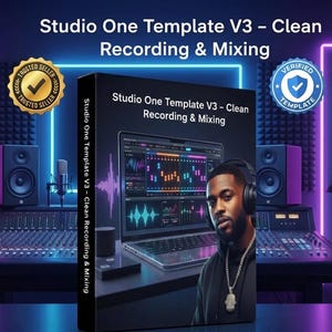 Szablon Studio One V3 – Nagrywanie i miksowanie z usuwaniem szumów (tylko wtyczki stockowe) | Pobierz cyfrowo