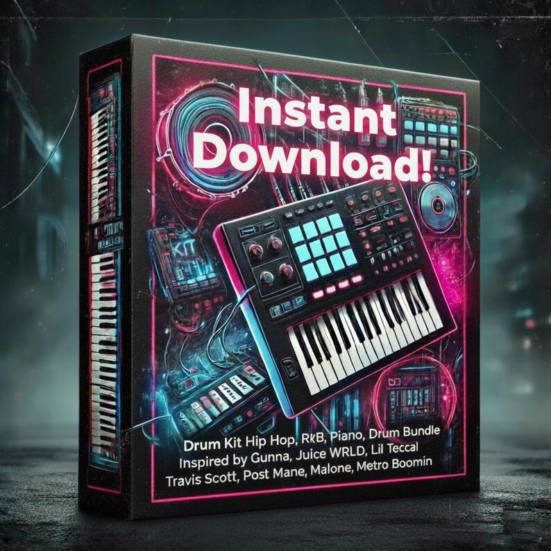 Trap Drum Kit – 116 WAV Sounds, Hip Hop and R&B (Instant Download) image 3