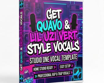 Studio One Vocal Template for Trap & Rap | Pre-Mixed Vocals, Stock Plugins, Digital Download