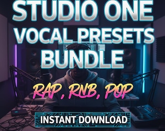 Studio One Vocal Presets Bundle | Rap, R&B, Pop FX Chains + Recording Template, Instant Download