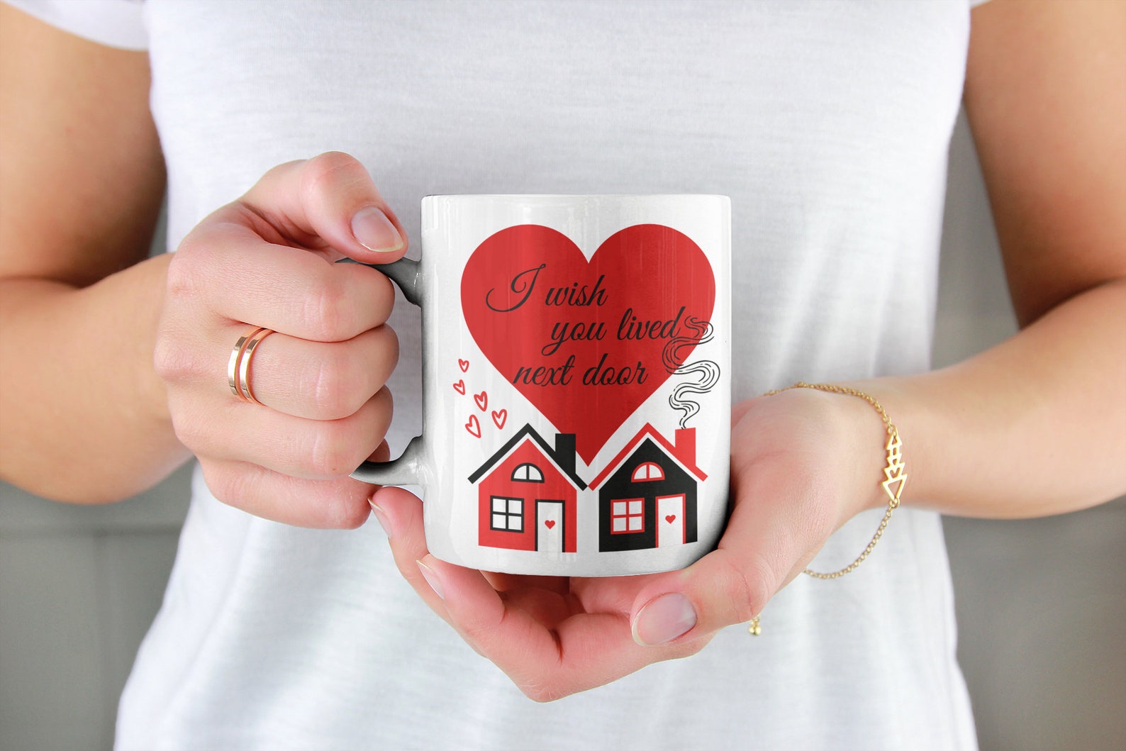 I Wish You Lived Next Door Galentines Day Gift Beautiful