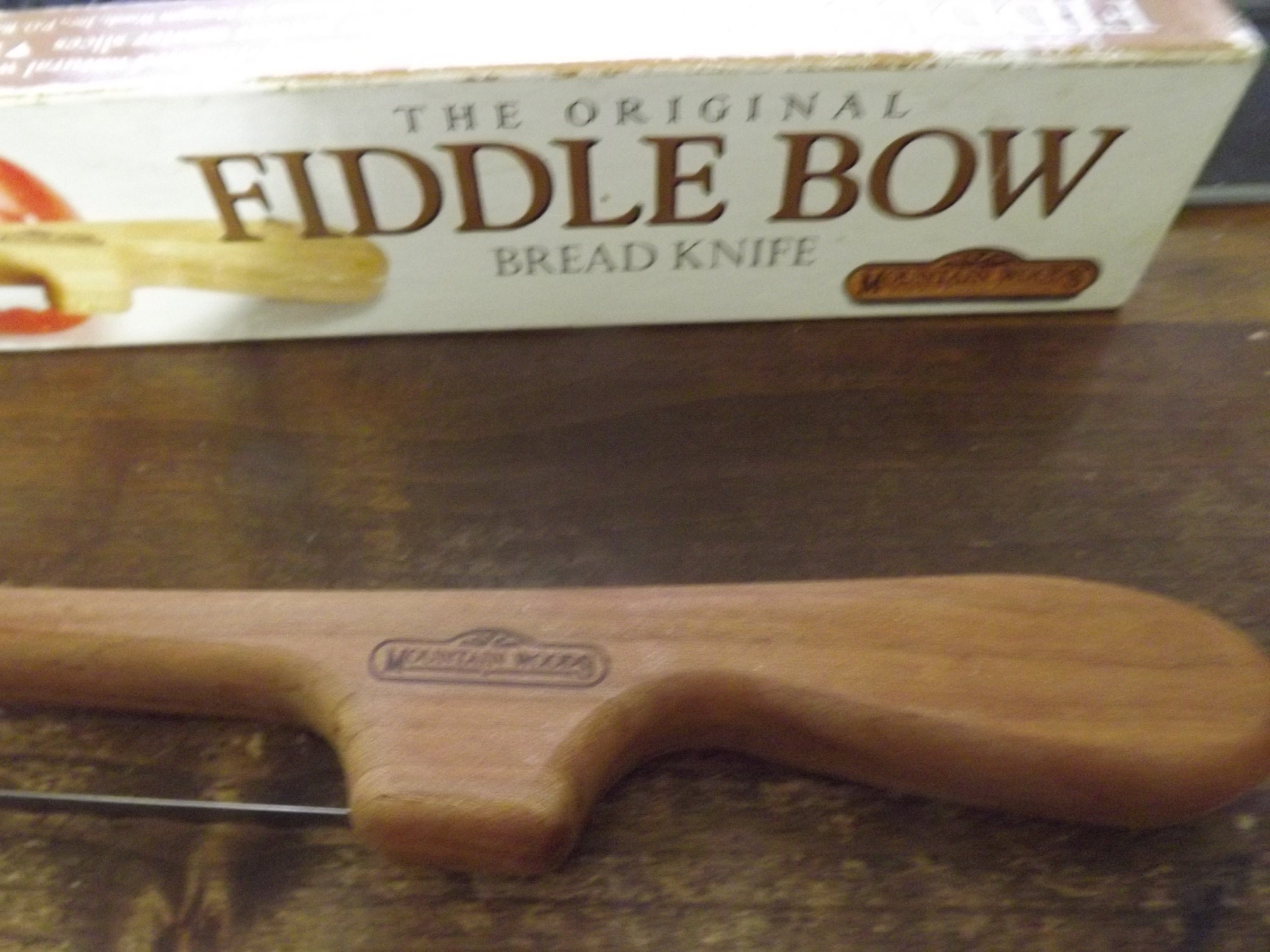 The Original Fiddle Bow Bread Knife by Mountain Woods Etsy