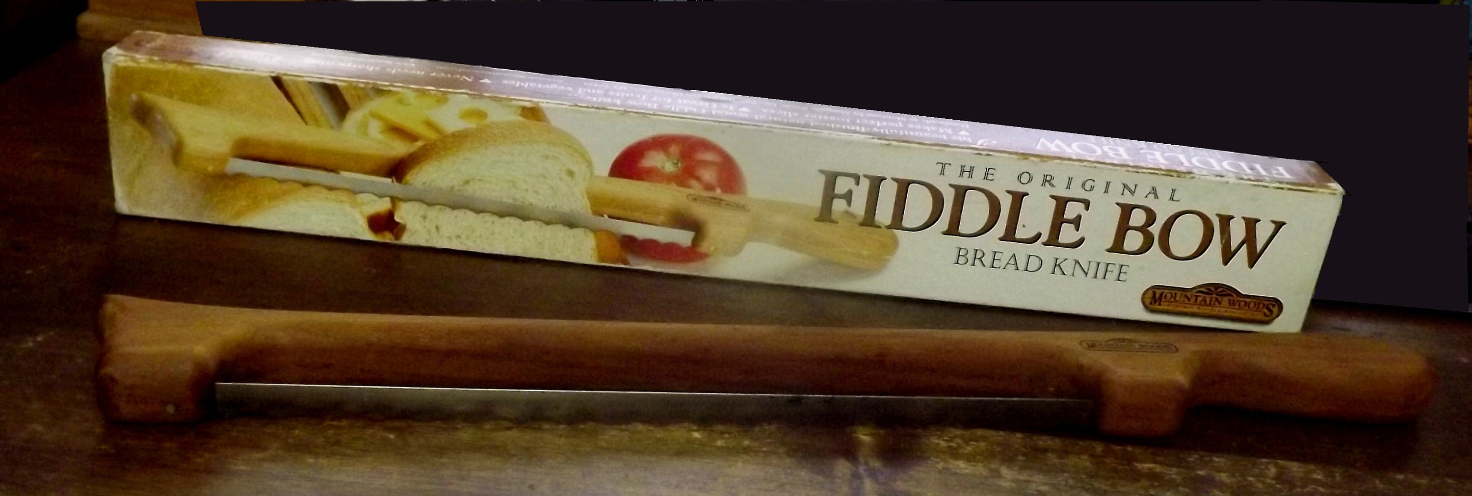 The Original Fiddle Bow Bread Knife by Mountain Woods Etsy