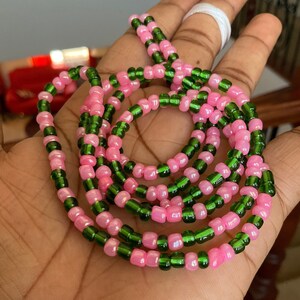 Waist Beads tie on, African Waist beads With Crystals, weight loss beads, Tie on waist bead, Stretchy waist chains, Waist beads Black owned
