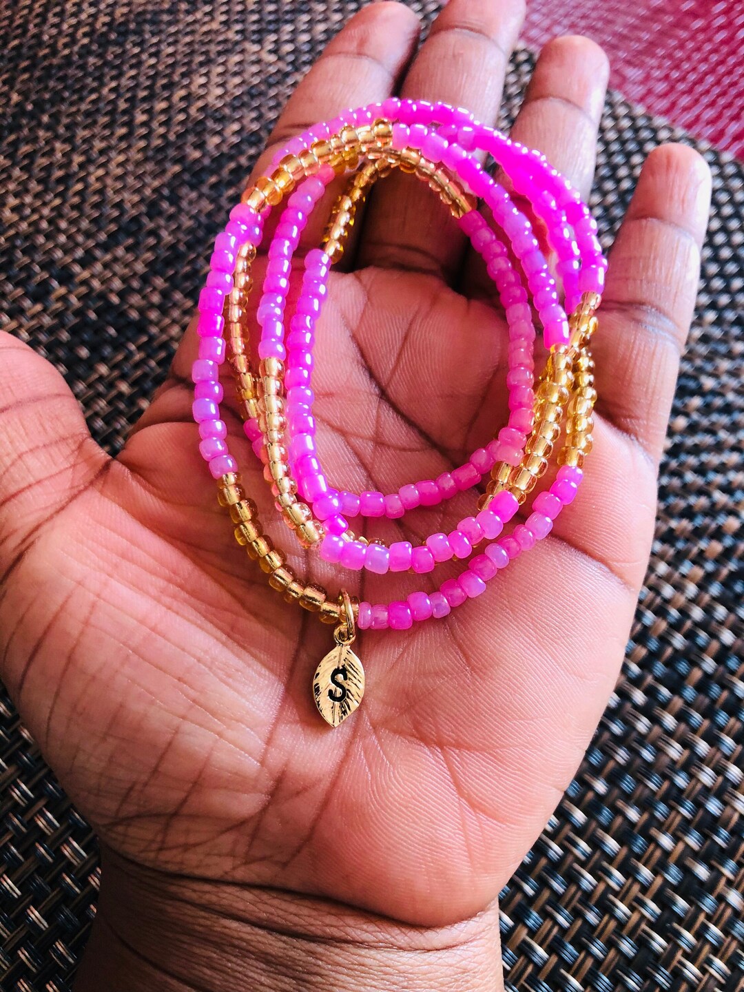 Custom Initials Waist Beads, Plus Size Waist Beads , Slimming African