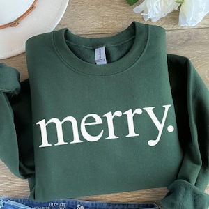 Christmas Sweatshirt, Merry Christmas Sweatshirt, Christmas Shirt for Women, Christmas Crewneck Sweatshirt, Holiday Sweater, Christmas Gift