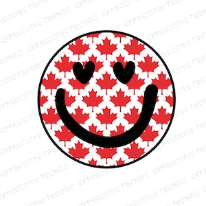 Smiley Kanada Tag Png Ahornblatt Smiley Gesicht Png, Kanada Tag Png, Smiley Gesichtentwurf, glückliches Gesicht Design Png, 1. Juli Png, kanadische Clipart