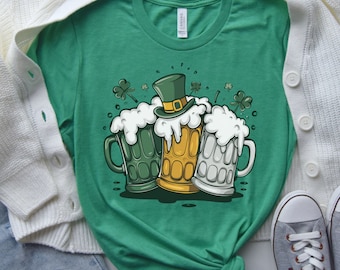 St Patricks Day Shirt, Lucky Sweater, Irish Sweatshirt, Four Leaf Clover, St Pattys Day top,Irish day shirt,Beer shirt,Irish beer shirt