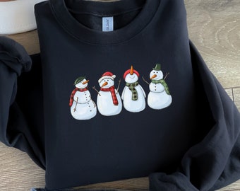 Snowman Sweatshirt, Christmas Sweatshirt,Christmas Shirts for Women,Snowman T-Shirt, Christmas Crewneck, Christmas Sweater, Christmas Gift
