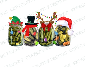 Christmas Pickle PNG Sublimation, Pickle Lover PNG, Santa Pickles Png, Pickle png,Christmas PNG, Digital Download, Christmas Clipart