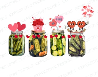 Valentines Day Pickle PNG Sublimation, Valentine Day Pickle PNG, Pickle lover Png, Pickle png,Love hearts PNG, Digital Download, Png File