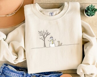 Christmas Snowman Sweatshirt, Christmas Sweatshirt, Snowman Shirt, Snowman T-Shirt, Christmas Crewneck, Christmas Shirts for Women