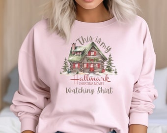 This Is My Christmas Movie Watching Sweatshirt, Christmas Movies Shirt,Holiday Spirit Shirts, New Year Shirt, Christmas Crew neck, Xmas Tee