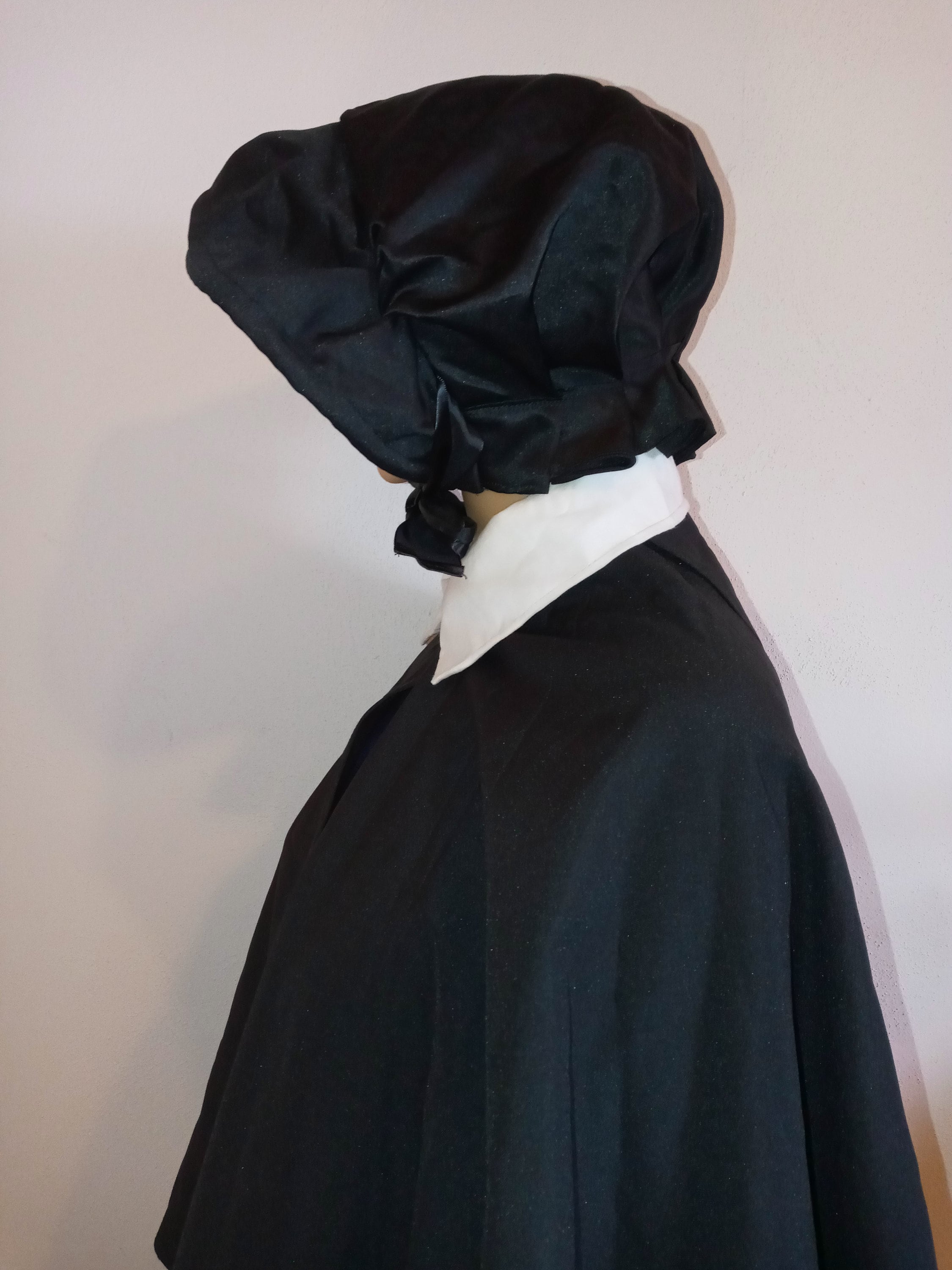 Nun and Shoulder Cape With White Sewnin Collar Etsy