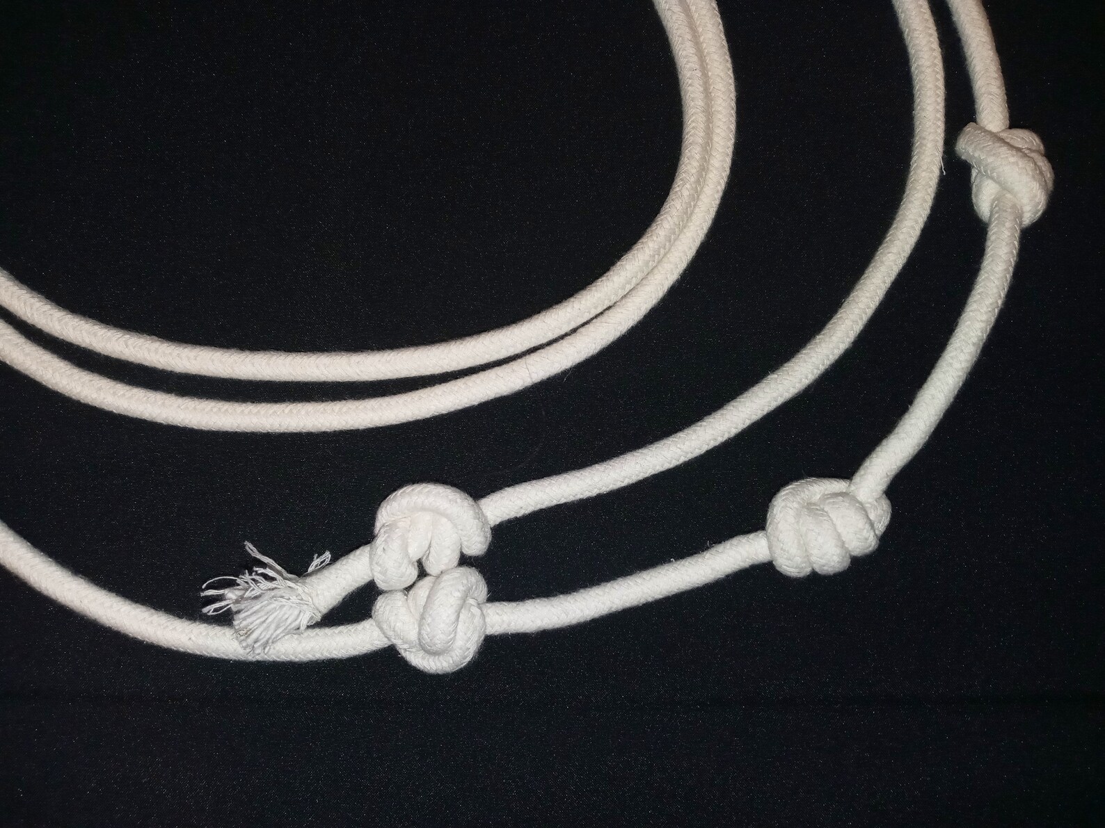 White Franciscan Cord rosary Not Included Etsy