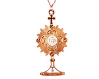gold pectoral monstrance medal
