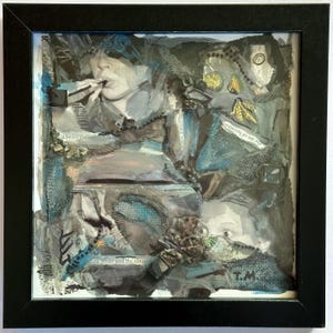 Broulee foncé, technique mixte, petite