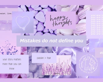 Purple Aesthetic Wallpaper Laptop Etsy France