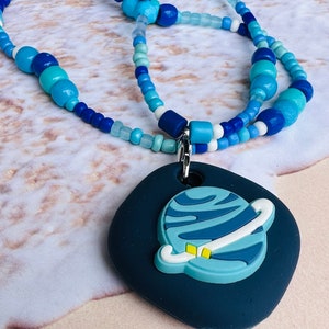 Blue Planet Samsung SmartTag Necklace and Tile Mate