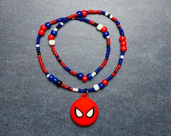 BeadWeb - AirTag Spider Man Necklace for Kids