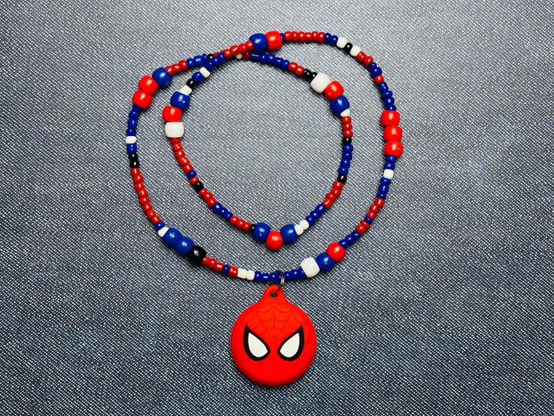 Beadweb Airtag Spider Man Necklace for Kids - Etsy