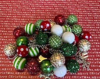 Bulk Lot – 23 Chunky Christmas Necklaces