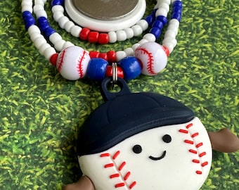 Baseball Necklace for Apple AirTag