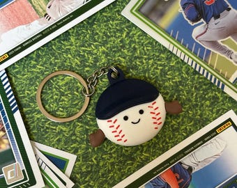 Baseball Keychain for Apple AirTag