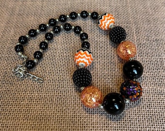 Spooky Sparkle Chunky Beads Necklace