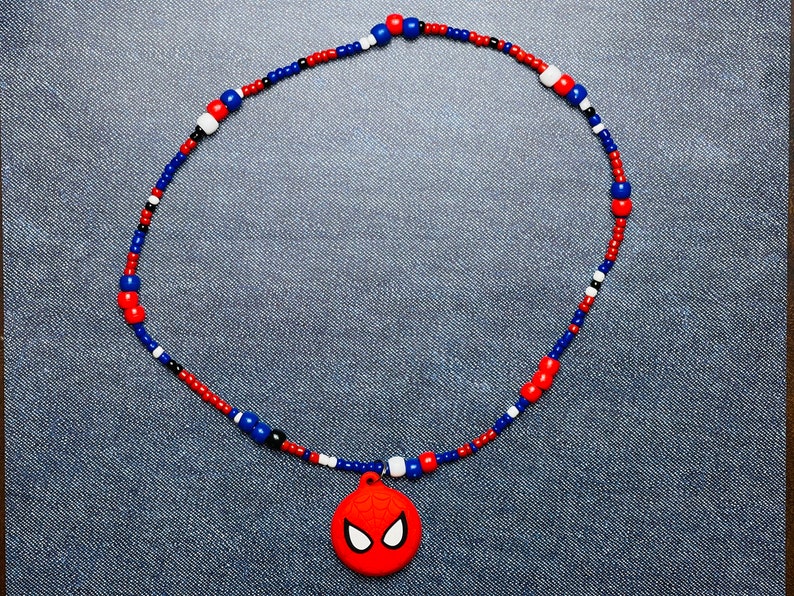 Beadweb Airtag Spider Man Necklace for Kids - Etsy