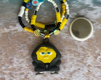 Square Bob Necklace for Apple AirTag