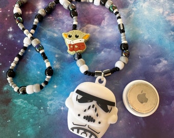 Collier étoile Yoda pour Apple AirTag