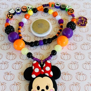Mini Glow Halloween Airtag Necklace