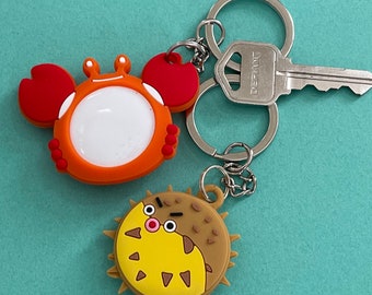 Crab and Blowfish Keychain