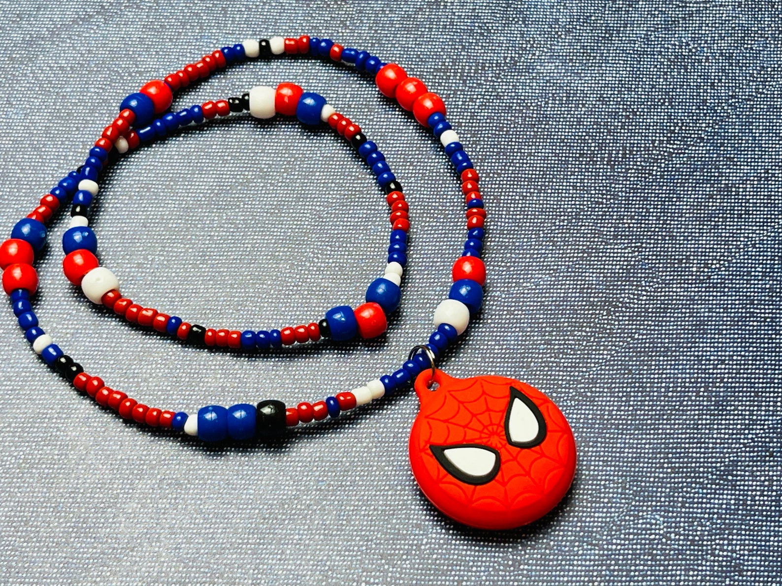 Beadweb Airtag Spider Man Necklace for Kids - Etsy