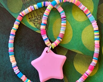 Pink Star AirTag Necklace