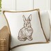 Rabbit for Machine Embroidery Chinoiserie Blue and White Hare Easter ...