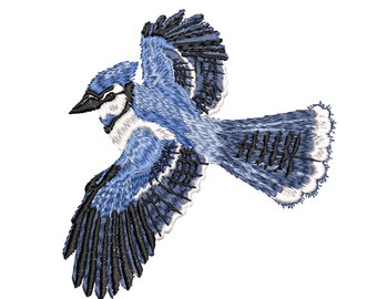 Bluebird of happiness for Machine Embroidery Design, Native American Bird Instant Download ZIP- 4 sizes