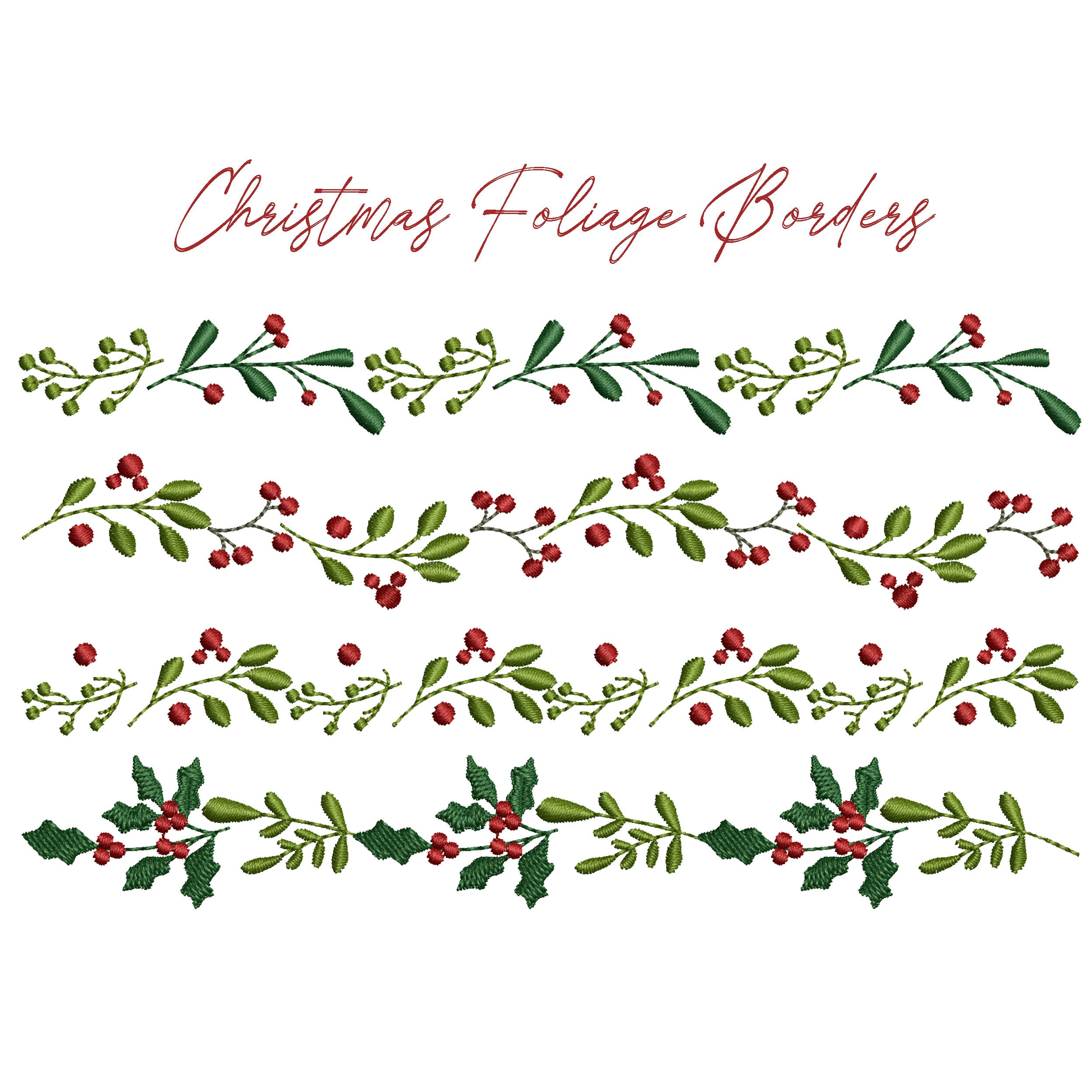 Christmas Mistletoe Border christmas-mistletoe-border