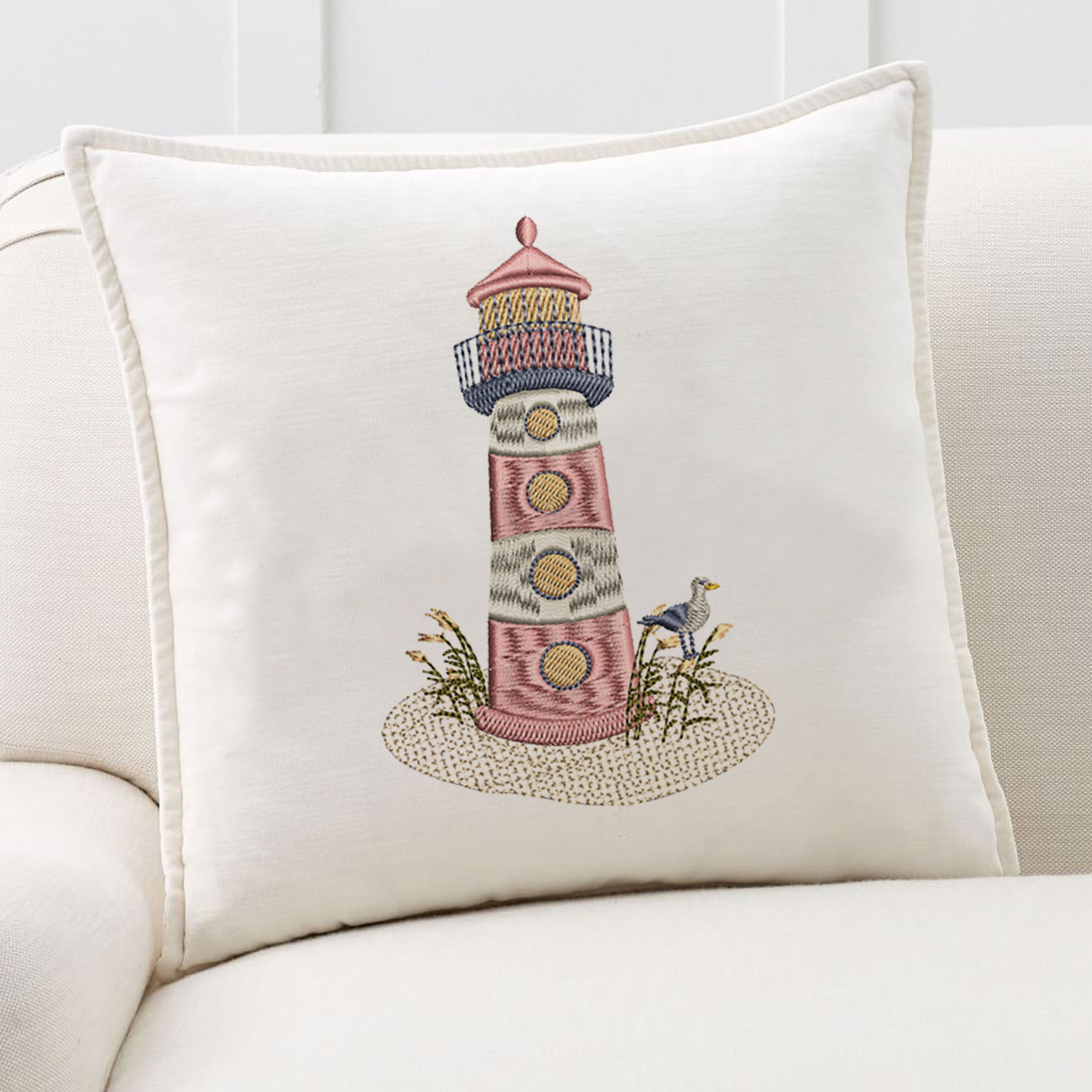 Lighthouse Machine Embroidery Design Pattern Instant Download Zip -5 ...