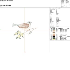 Easter Spring Bird Machine Embroidery Design Bundle, Flower Floral ...