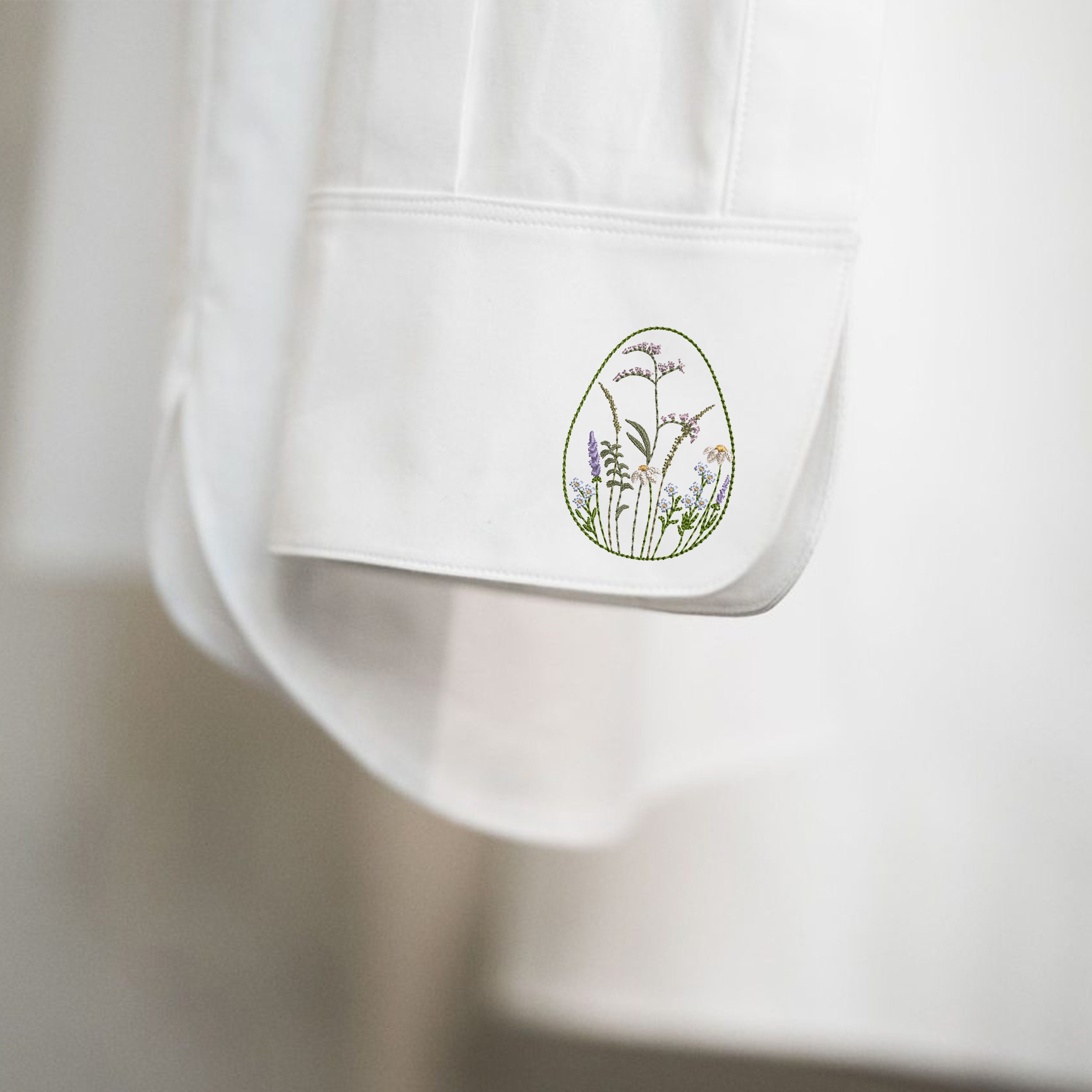 3 Easter Wildflower Egg Machine Embroidery Designs, Spring Flower Eggs ...