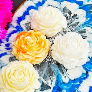 牡丹の花のキャンドル、バラの形をしたキャンドル、新築祝い、彼女への誕生日プレゼント、母の日ギフト、結婚式の記念品の装飾キャンドル