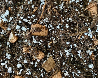 Sustrato para Monstera: tierra para macetas, cáscara de coco y perlita.