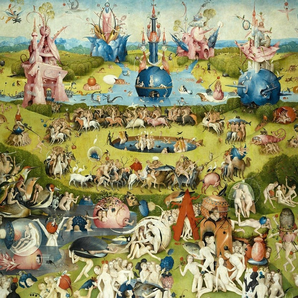 The Garden of Earthly Delights by Hieronymus Bosch | Classic Art Print | Renaissance Art | Digital Download | Classical Printable Wall Art