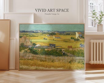 Vincent van Gogh Painting Print - The Harvest | Canvas Print | Giclée Print | Fine Art Print | Large Wall Art | Impressionist Art Poster