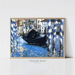 Grand Canal of Venice by Edouard Manet | Impressionist Landscape Painting | Vintage Europe City Print | Printable Wall Art Digital Download