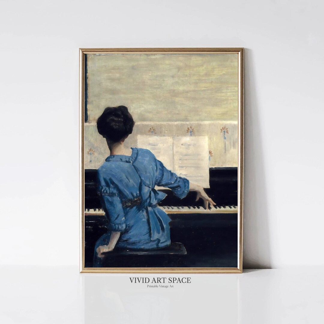 The Keynote | Vintage Woman Portrait Painting | Moody Art Print ...