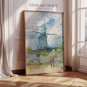 Vincent van Gogh Painting Print: The Galette Mill | Canvas Print | Giclée Print | Fine Art Print | Large Wall Art Print | Post-Impressionism