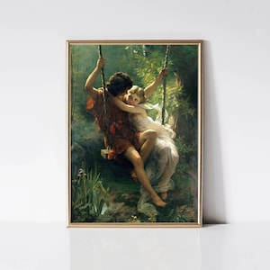 Springtime by Pierre Auguste Cot | Pre-Raphaelite Art Print | Vintage Portrait Painting Print | Printable Wall Art | Digital Download